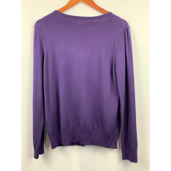 Kenneth Cole Womens Purple Button-Front Cardigan Sweater S - Picture 5 of 5